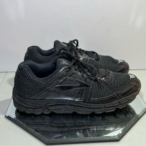 Men’s Brooks Addiction 12 Athletic Running Shoes, Size 10, Standard Width, Black